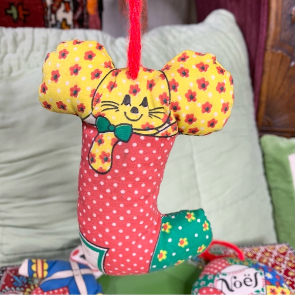 70s Patchwork Ornament Set - Picture 3 of 7